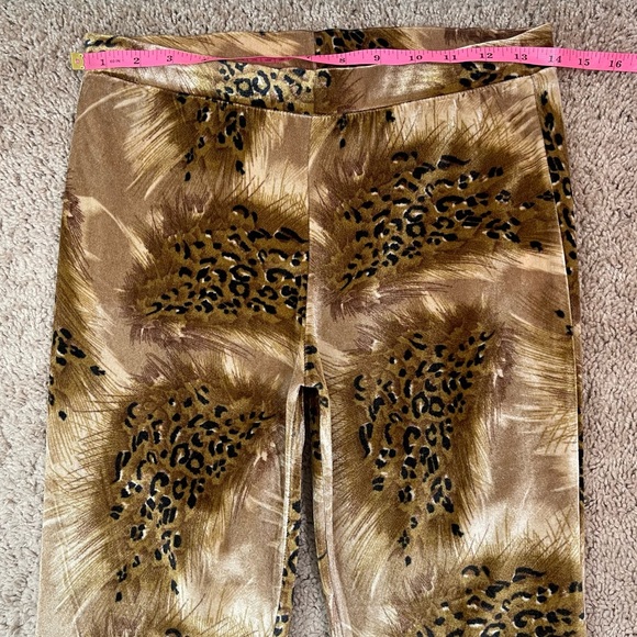 Spell and the Gypsy Velvet Savannah Bells Animal Print Flare Boho Pants Size 8 - Picture 11 of 15